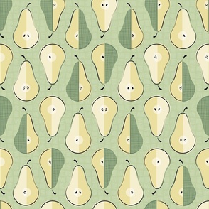 Pear Shapes in Green