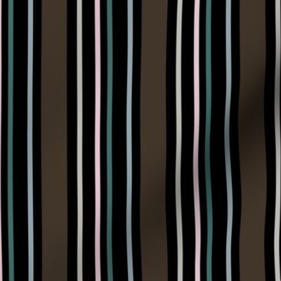 bold stripe with brown and black