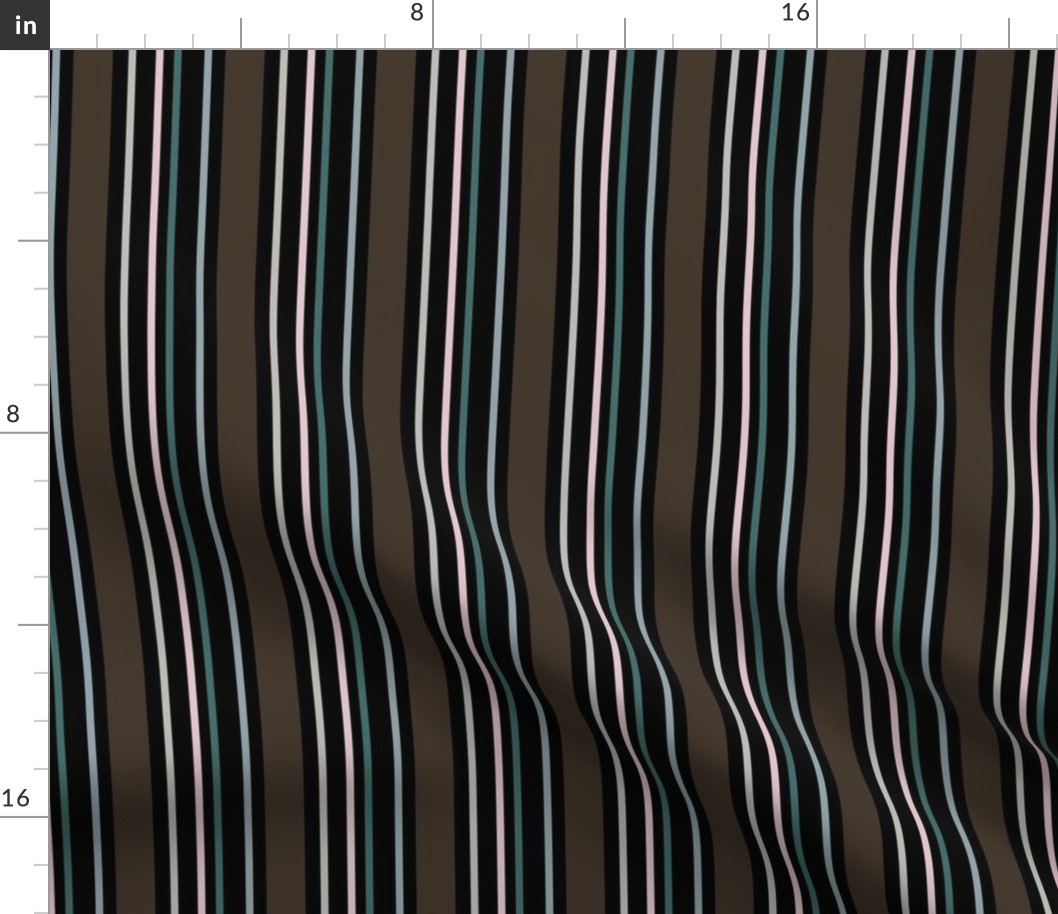 bold stripe with brown and black