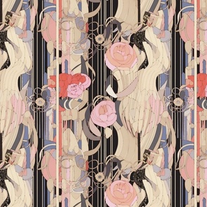 charles rennie mackintosh inspired art nouveau rose garden