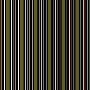 dramatic green and black stripe