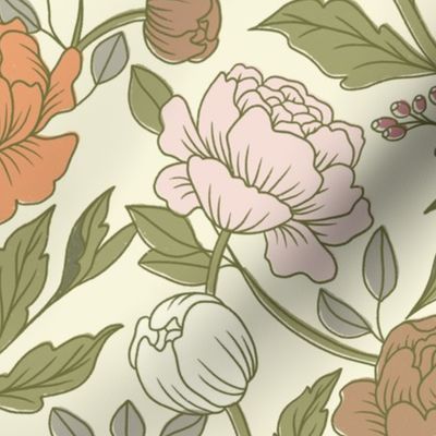 Chintz floral - pastel 