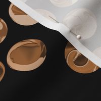 Copper ball bearings - Fabric Repeat 14" Wallpaper repeat  12"