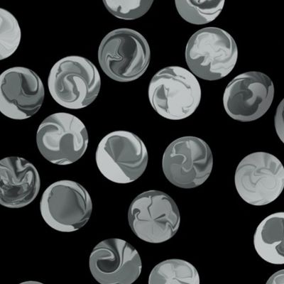 Silver Ball Bearings - Fabric Repeat 14" Wallpaper repeat  12"