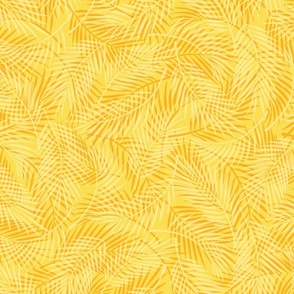 Medium | Yellow Tropical Palm Leaf