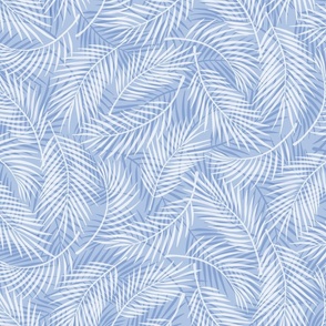 Medium | Blue Tropical Palm Leaf