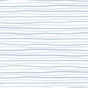 Tonal Blue Stripes on White