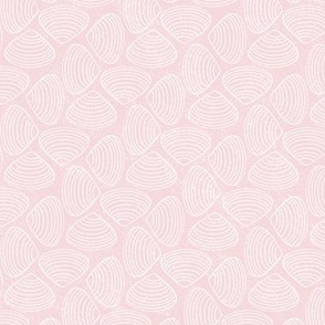 Small | Sea Shell line art on Pink