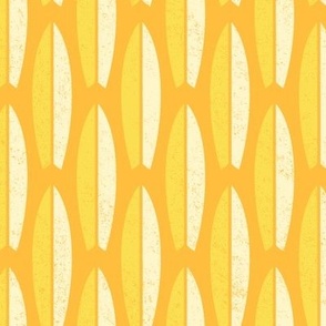 Minimalist Surfboard Pattern in Yellow