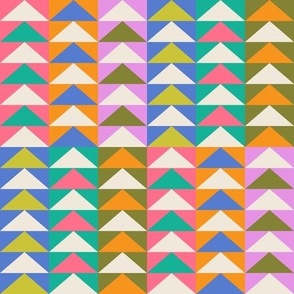 Quilt Triangle Shapes - Multi-color Small