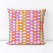 Quilt Triangle Shapes - Pink, Purple, Orange Small