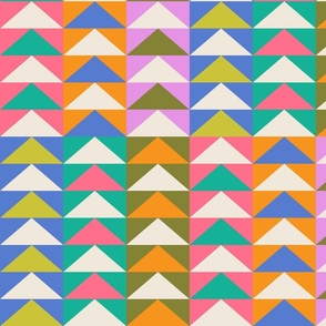 Quilt Triangle Shapes - Multi-color Large