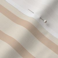 Tan on Cream stripe - 1 inch