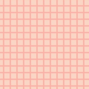 Peach Grid - 1/8 inch