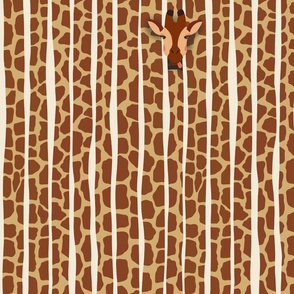 Giraffe Safari Animalier Illusion in boho colours 