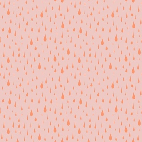 Rain Drops Pink Orange