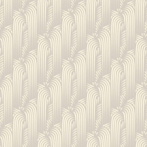 serene wallpaper modern gray SW light cool pastel shade of brown #d6cec3 cream white soft lines arches waterfall cozy warm sophisticated wallpaper interior trends |  medium