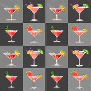 Classic cocktail grid
