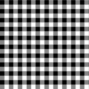 Seamless Repeating Black And White Buffalo Plaid Pattern