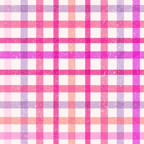 Cute Textured Gingham - Pink