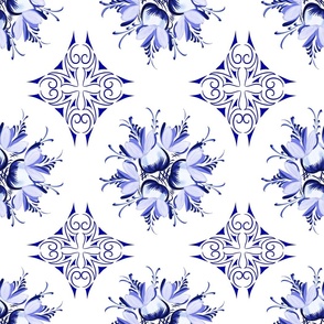 Callista ~ Indigo Inky Floral