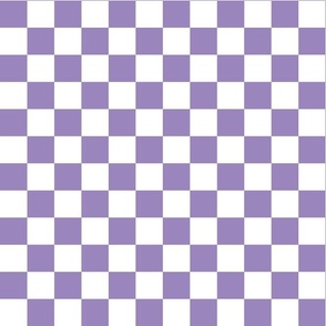 Bigger Cheerful Checkers in Violet
