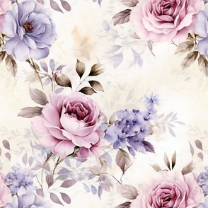 Purple  Vintage Romantic Design