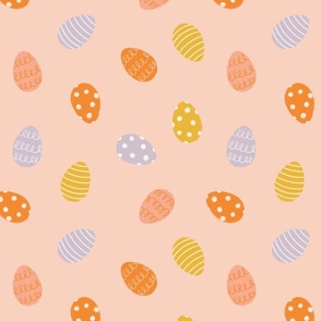 Pink Patterned Easter Eggs