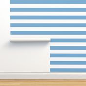 5 Inch Rugby Stripe in Carolina Blue