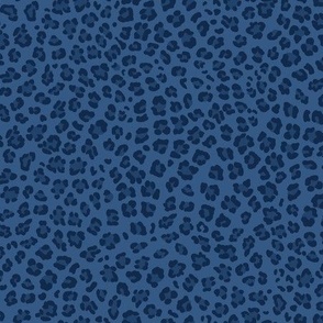 Leopard Print - UNC Navy Blue