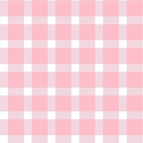 Smaller Pleasant Plaid in Baby Pink