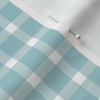 Smaller Pleasant Plaid in Baby Blue