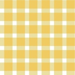 Smaller Pleasant Plaid in Daisy Yellow
