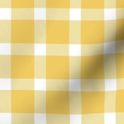 Bigger Pleasant Plaid in Daisy Yellow