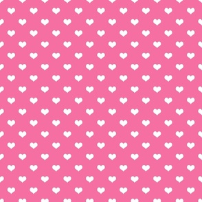 Pink and White Hearts