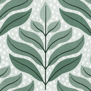 Sage Green Leaf Bliss (Large)