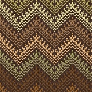 Knit Kilim Chevron Borlotti Medium 