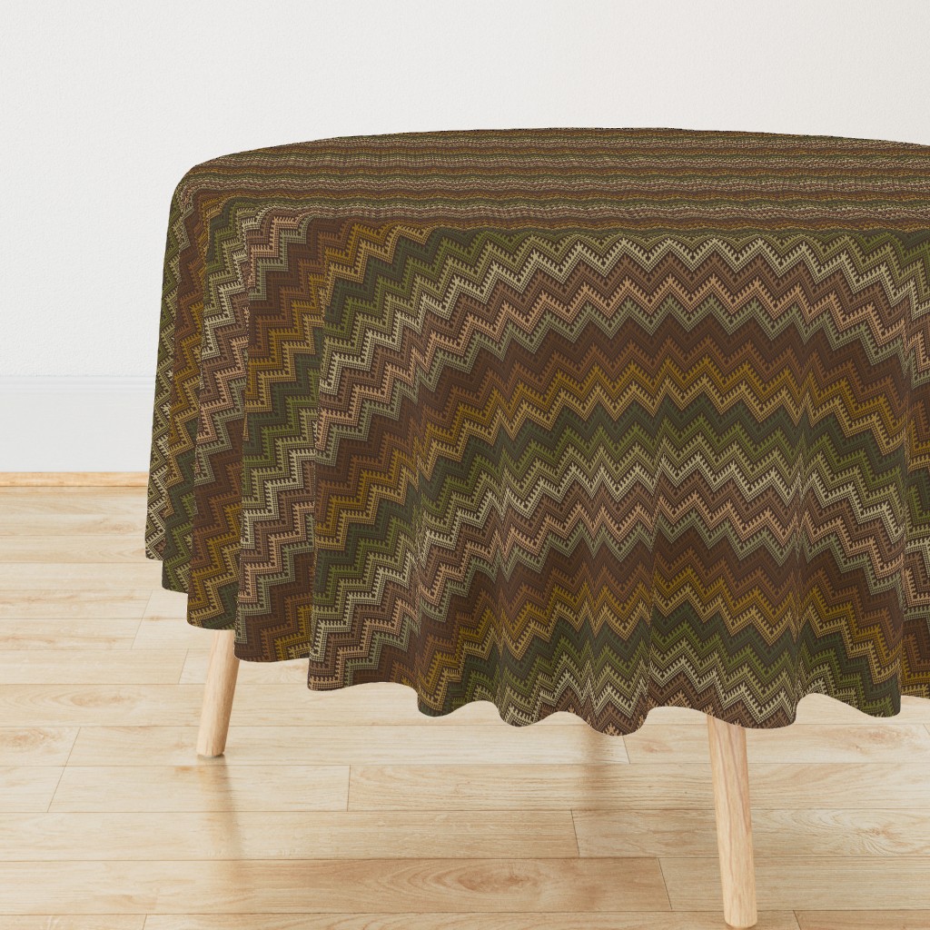 Knit Kilim Chevron Borlotti Small 