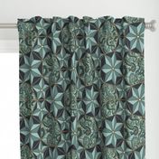 (L) Tentacoli! Lattice Teal 18x14 Welcome Home LeonardosCompass 16285851 