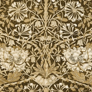 William Morris Honeysuckle - 3131 large - Gold