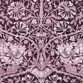 William Morris Honeysuckle - 3139 large - Burgundy