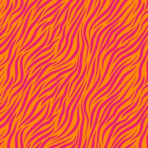 stripe pink on orange