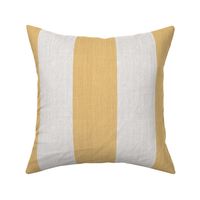 4 inch gold and creme stripe on linen