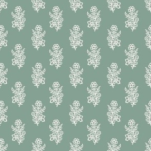 Stacie Floral Light Sage Green SMALL