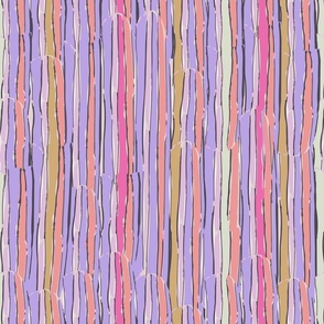 fun stripe pattern with purple and pink