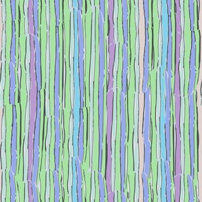 cheerful watercolor stripe with green and purple