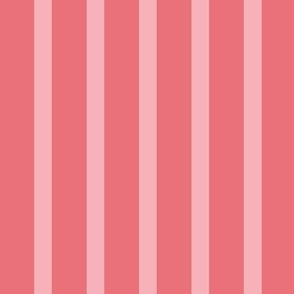 Pink on Red stripe - 1 inch