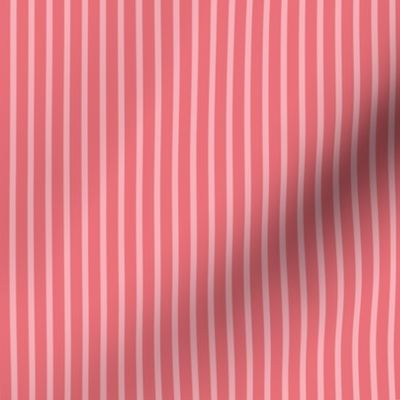 Pink on Red stripe - 1/4 inch