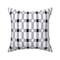 (s) Minimal line blocks and rectangles - modern retro lines - black and white - small
