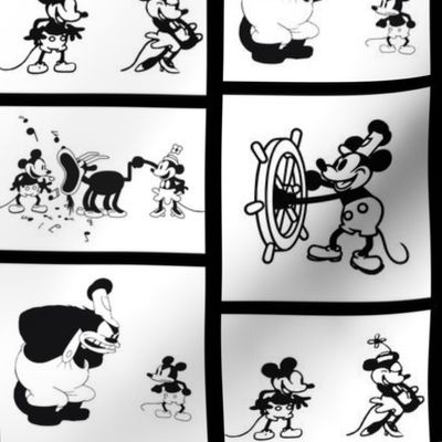 Steamboat Willie on White